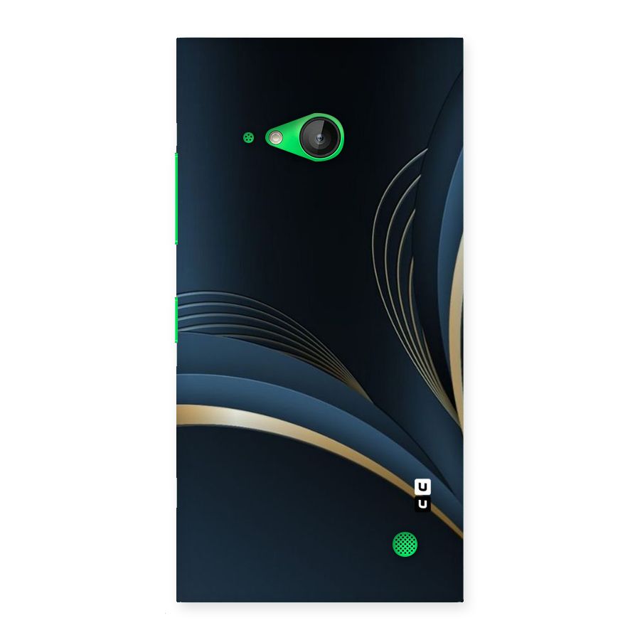 Gold Blue Beauty Back Case for Lumia 730