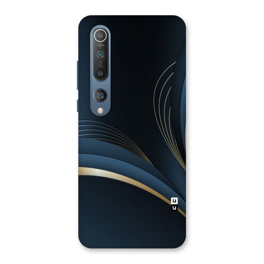Gold Blue Beauty Back Case for Mi 10