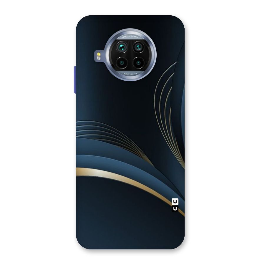 Gold Blue Beauty Back Case for Mi 10i