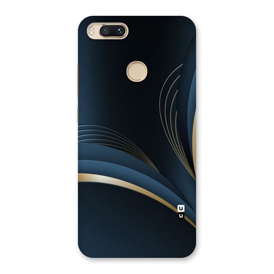 Gold Blue Beauty Back Case for Mi A1