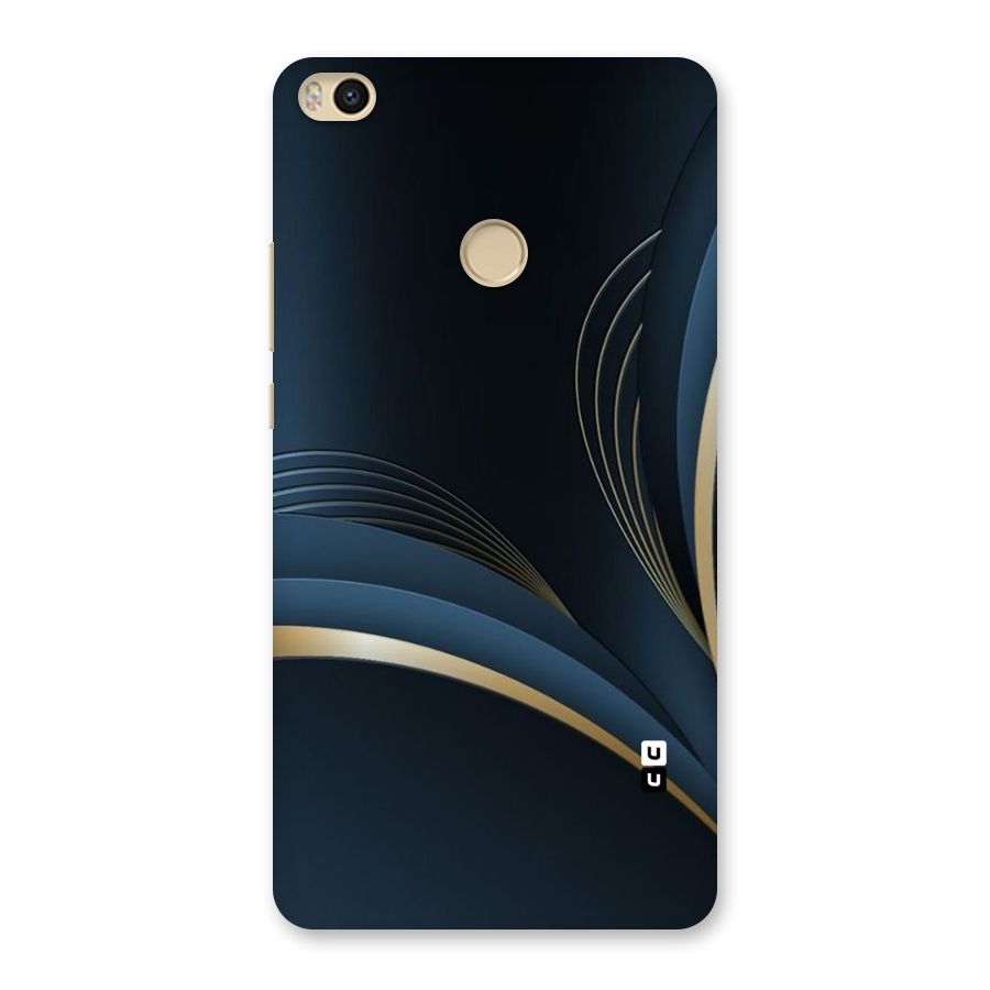 Gold Blue Beauty Back Case for Mi Max 2