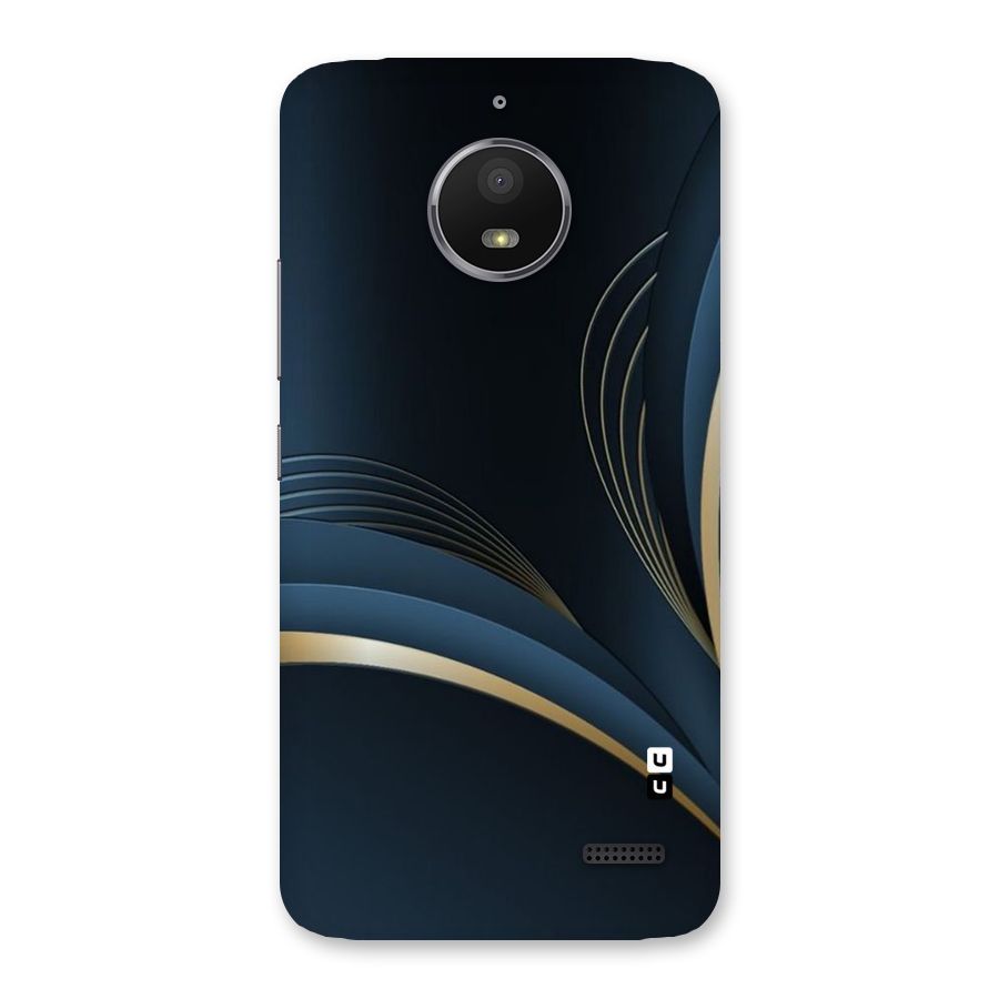 Gold Blue Beauty Back Case for Moto E4