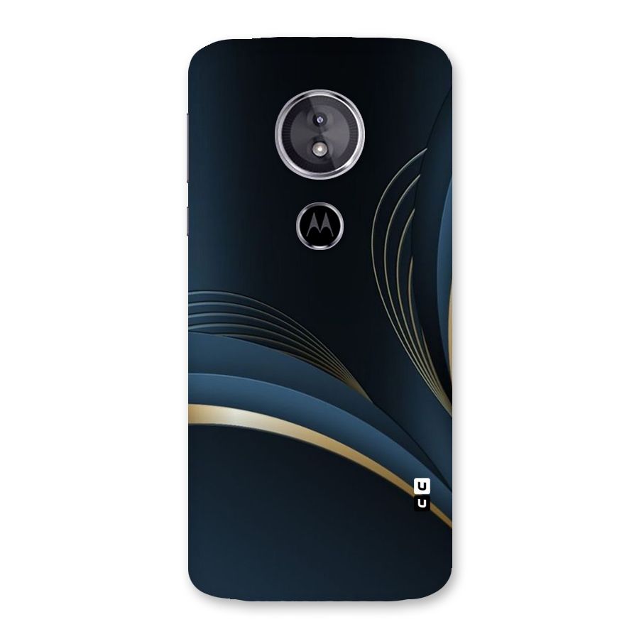 Gold Blue Beauty Back Case for Moto E5
