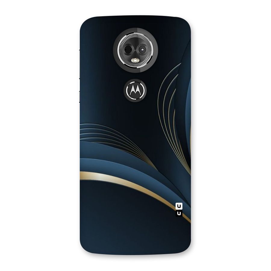 Gold Blue Beauty Back Case for Moto E5 Plus