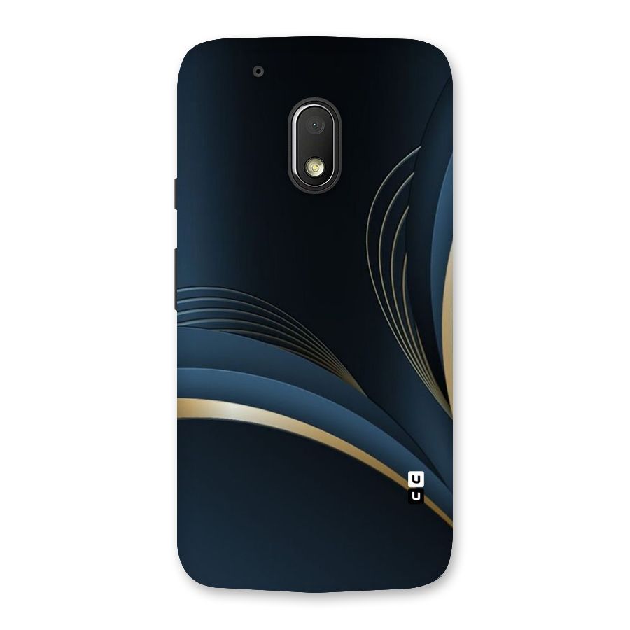 Gold Blue Beauty Back Case for Moto G4 Play