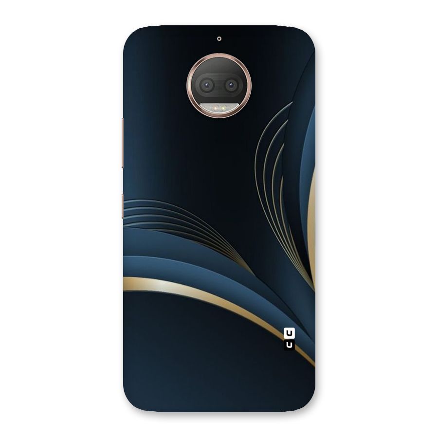 Gold Blue Beauty Back Case for Moto G5s Plus