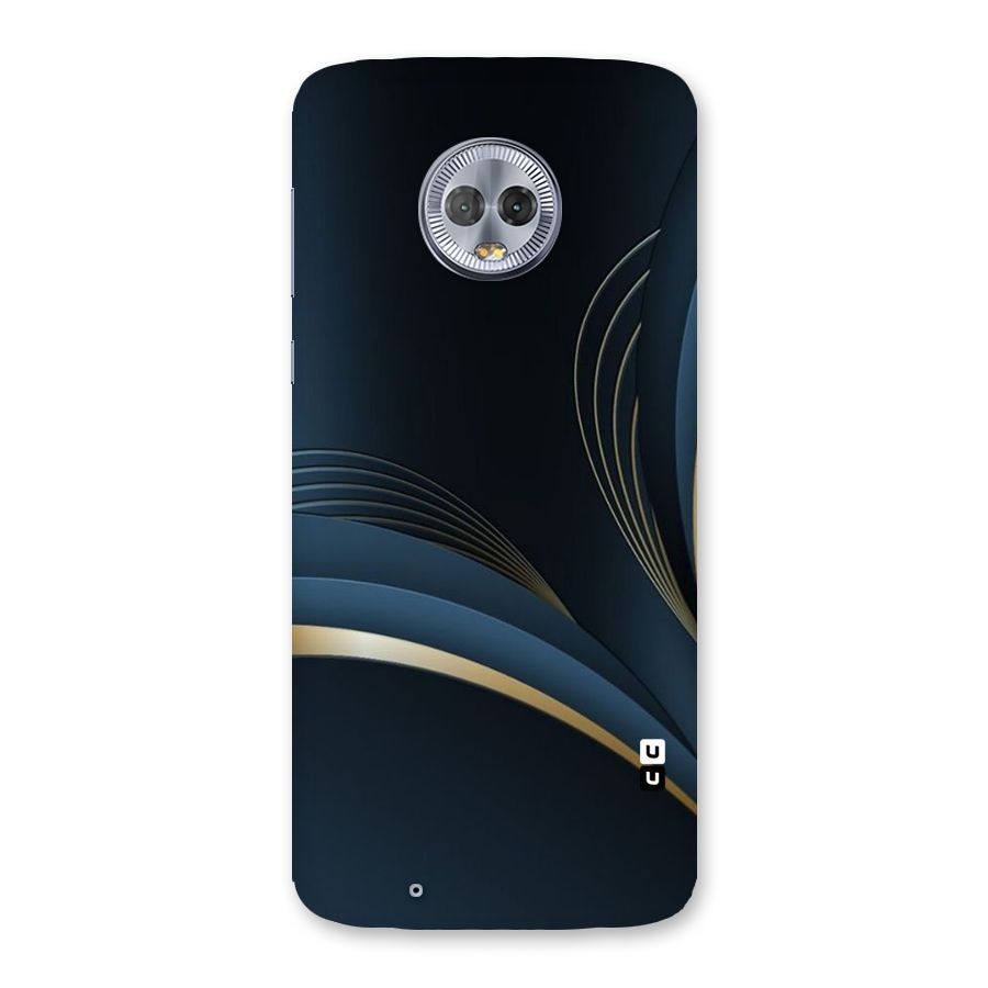 Gold Blue Beauty Back Case for Moto G6