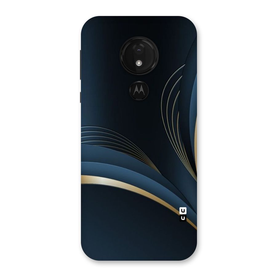 Gold Blue Beauty Back Case for Moto G7 Power