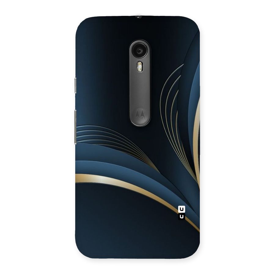 Gold Blue Beauty Back Case for Moto G Turbo