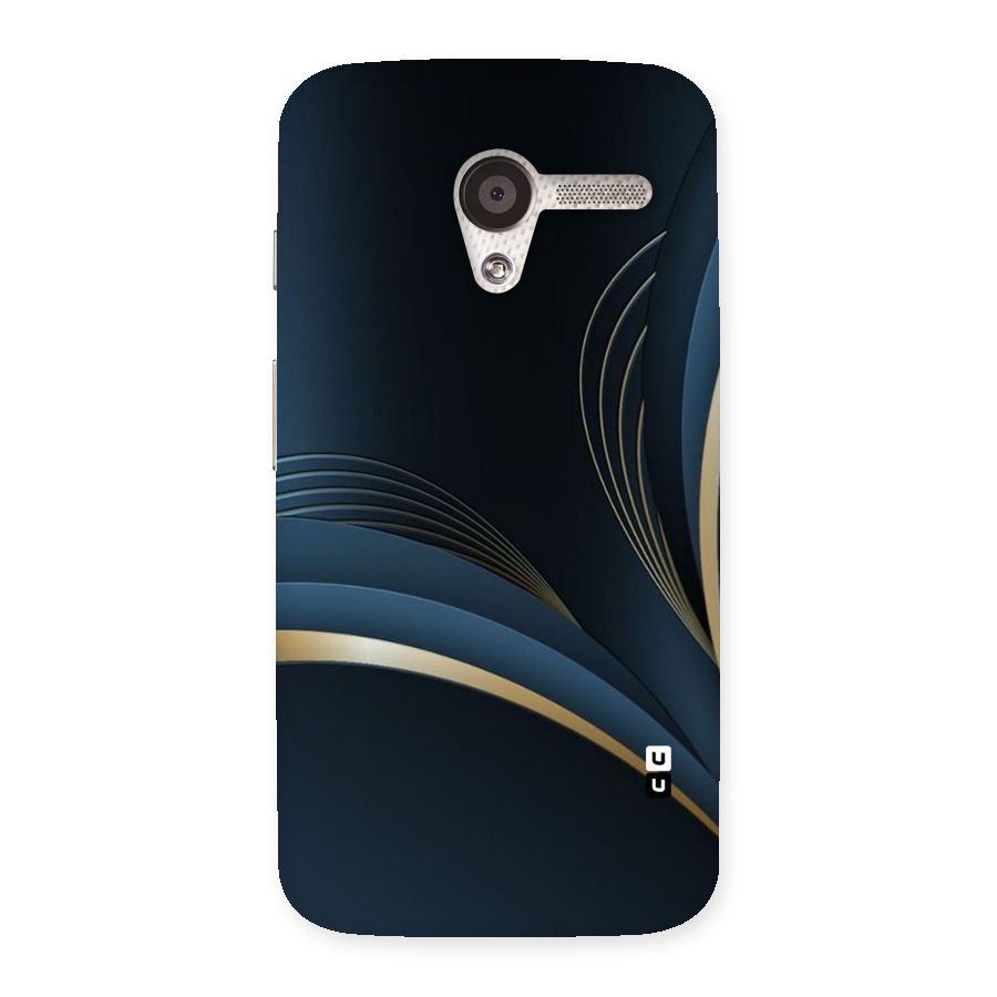 Gold Blue Beauty Back Case for Moto X
