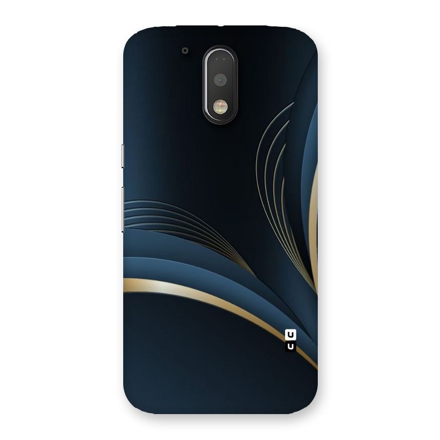 Gold Blue Beauty Back Case for Motorola Moto G4 Plus