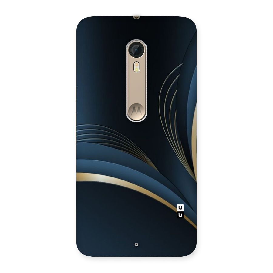 Gold Blue Beauty Back Case for Motorola Moto X Style