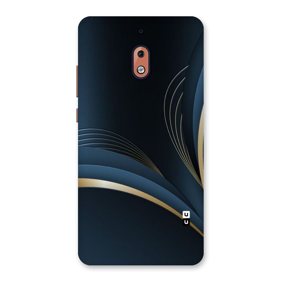 Gold Blue Beauty Back Case for Nokia 2.1