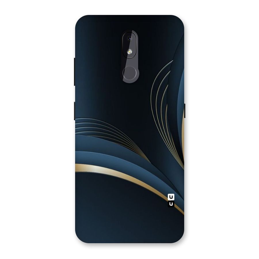 Gold Blue Beauty Back Case for Nokia 3.2