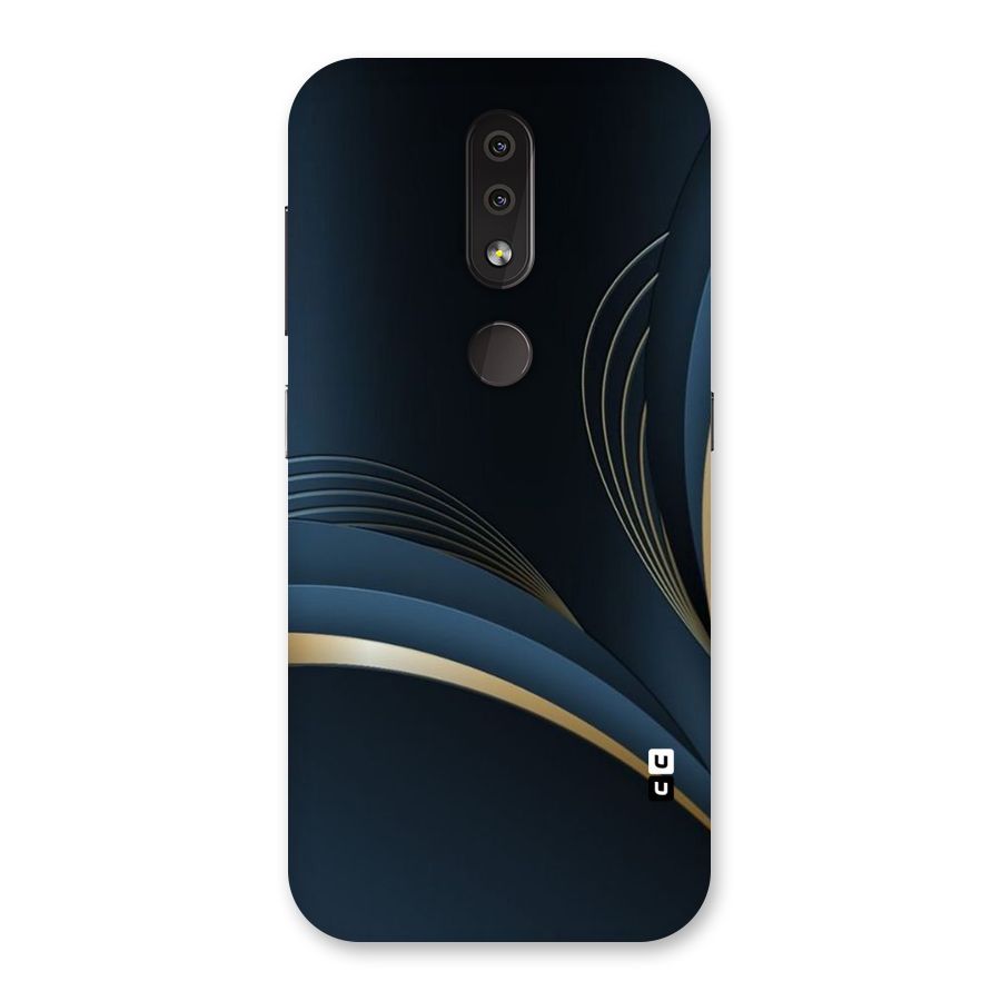 Gold Blue Beauty Back Case for Nokia 4.2
