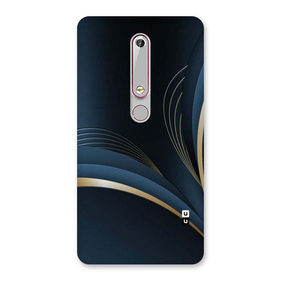 Gold Blue Beauty Back Case for Nokia 6.1