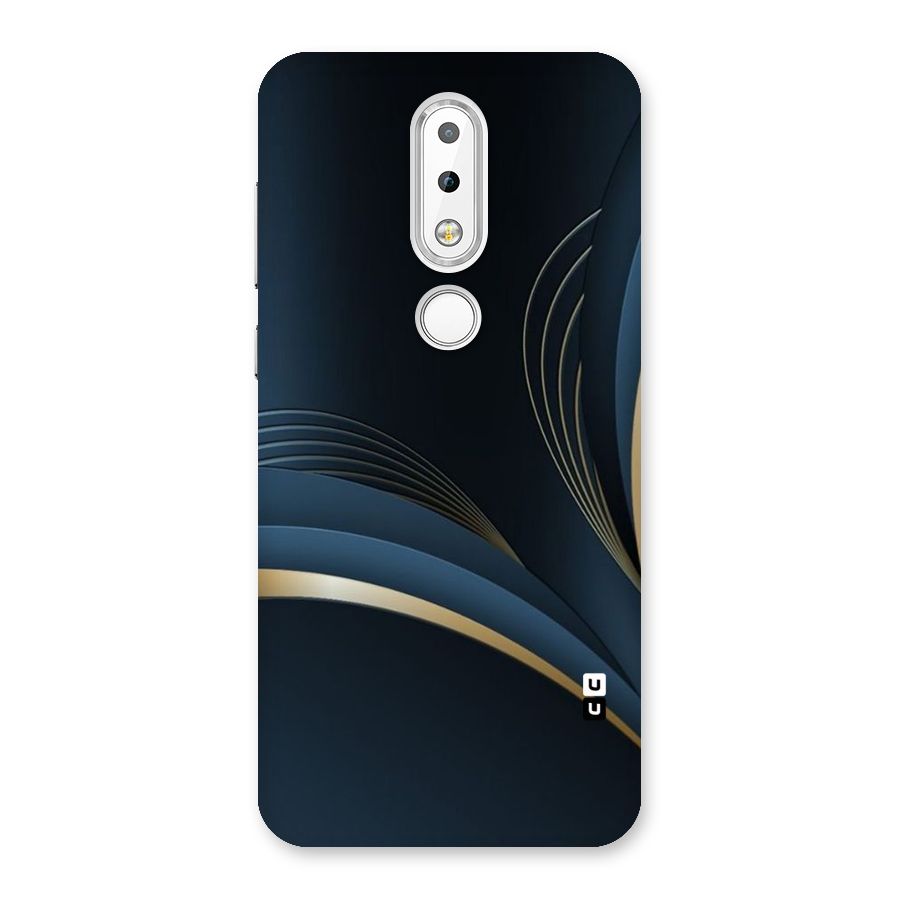 Gold Blue Beauty Back Case for Nokia 6.1 Plus