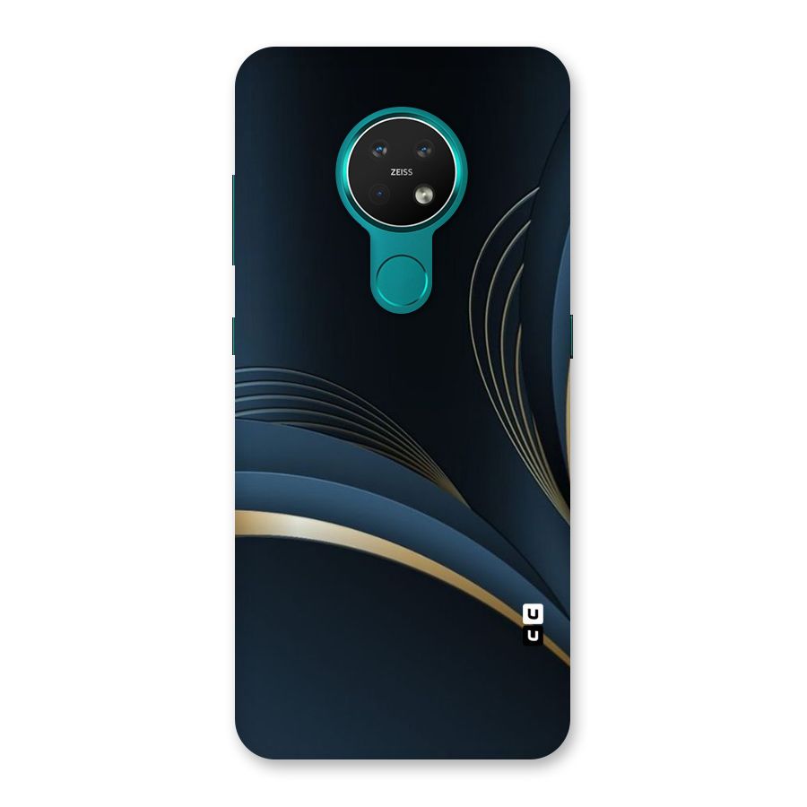 Gold Blue Beauty Back Case for Nokia 7.2