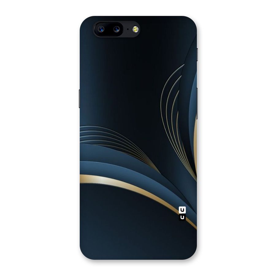 Gold Blue Beauty Back Case for OnePlus 5
