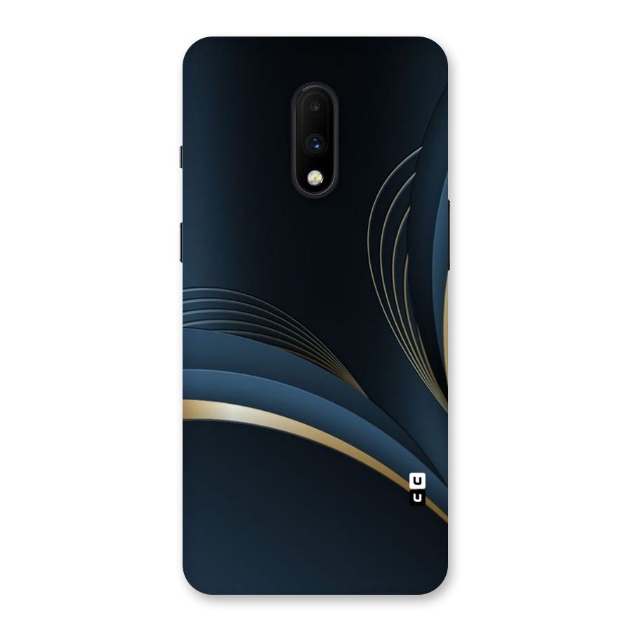 Gold Blue Beauty Back Case for OnePlus 7