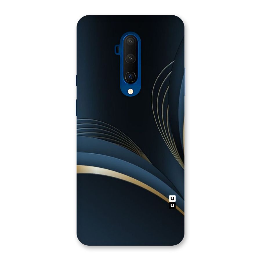 Gold Blue Beauty Back Case for OnePlus 7T Pro