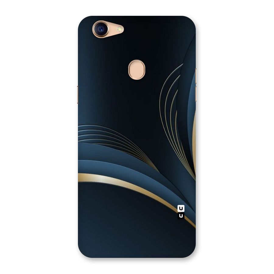 Gold Blue Beauty Back Case for Oppo F5 Youth
