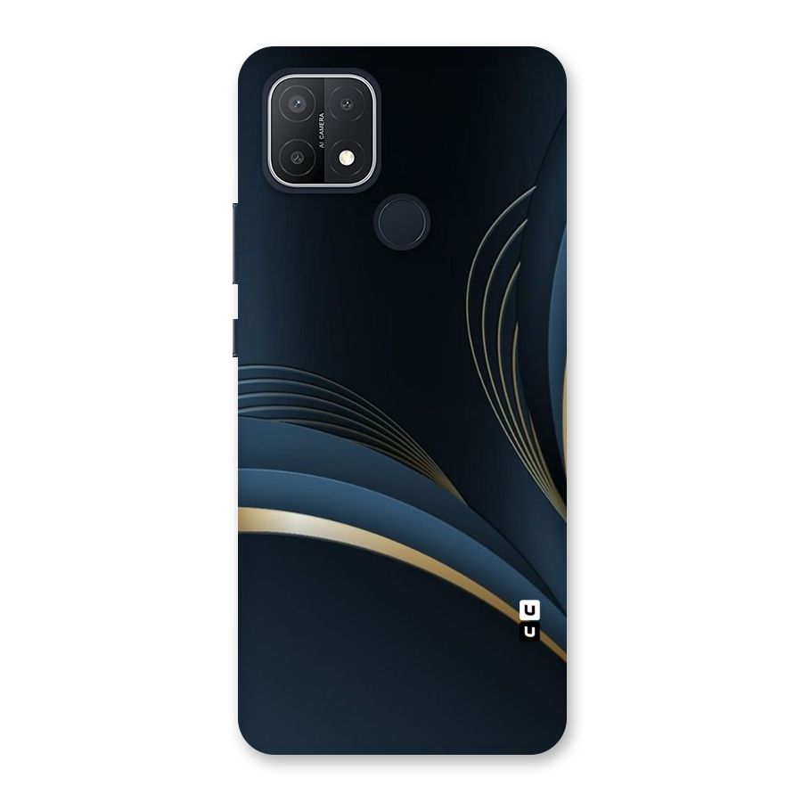 Gold Blue Beauty Back Case for Oppo A15s