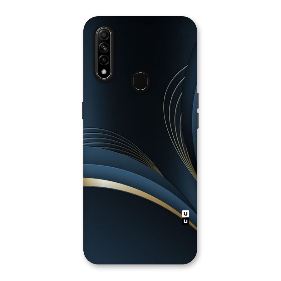 Gold Blue Beauty Back Case for Oppo A31