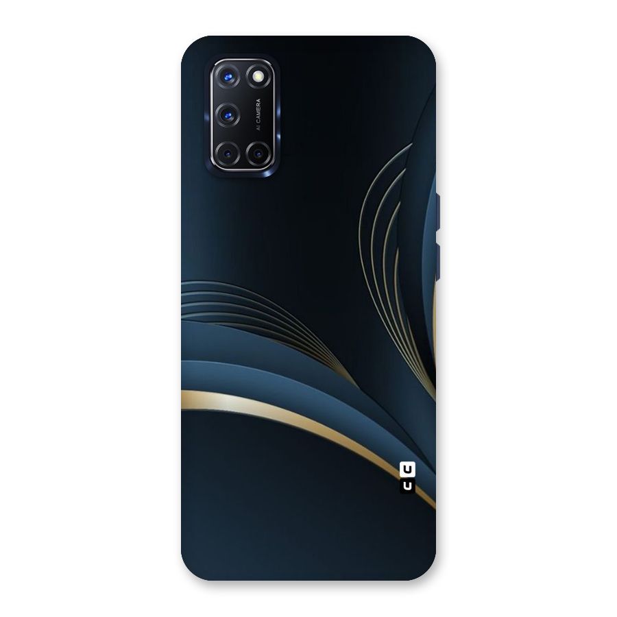 Gold Blue Beauty Back Case for Oppo A52