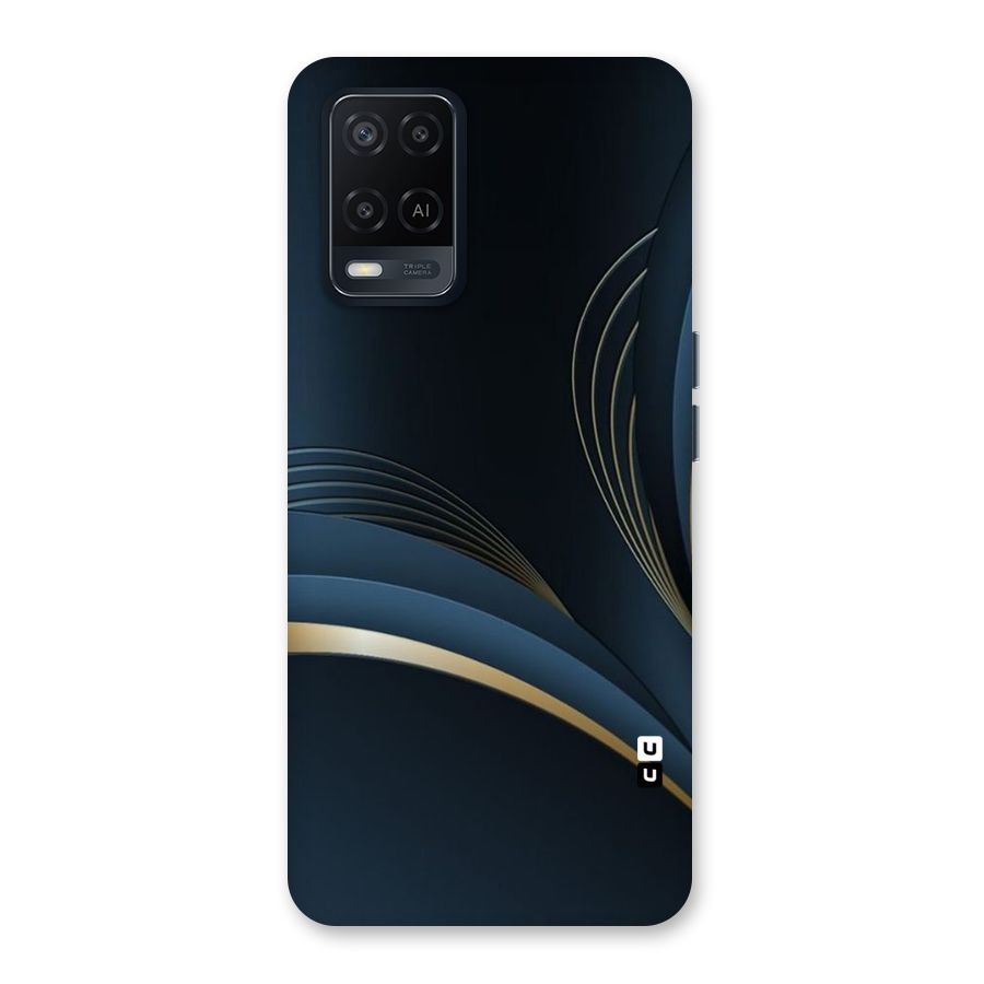 Gold Blue Beauty Back Case for Oppo A54