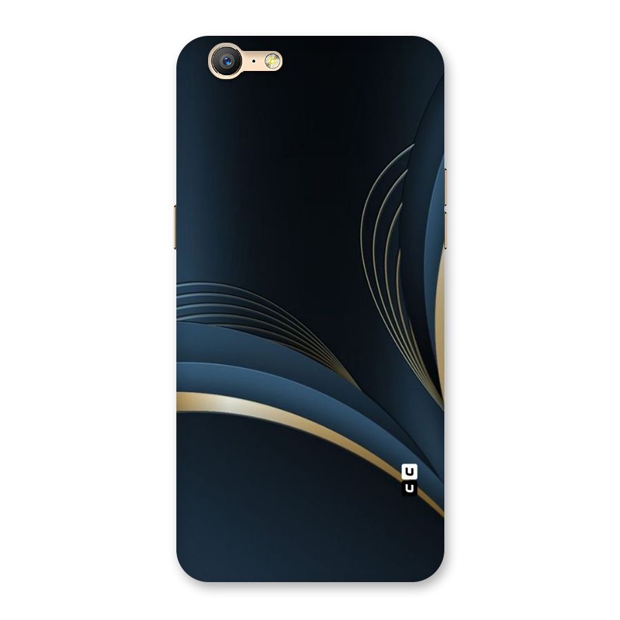 Gold Blue Beauty Back Case for Oppo A57