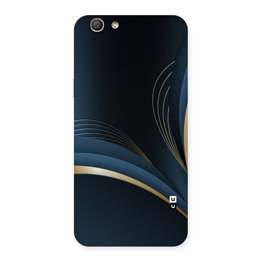 Gold Blue Beauty Back Case for Oppo A59