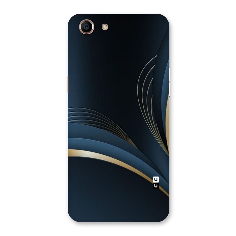 Gold Blue Beauty Back Case for Oppo A83 (2018)