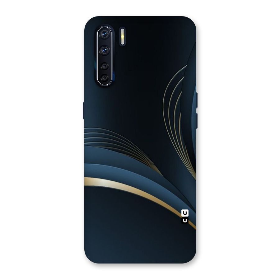 Gold Blue Beauty Back Case for Oppo F15