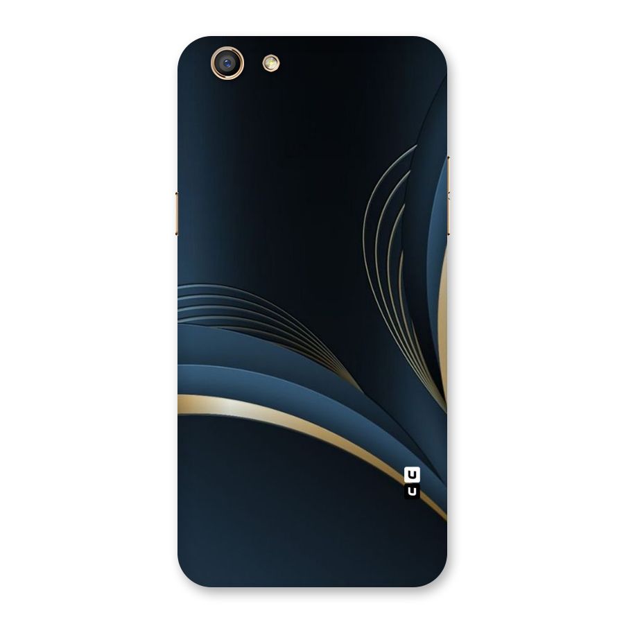 Gold Blue Beauty Back Case for Oppo F3