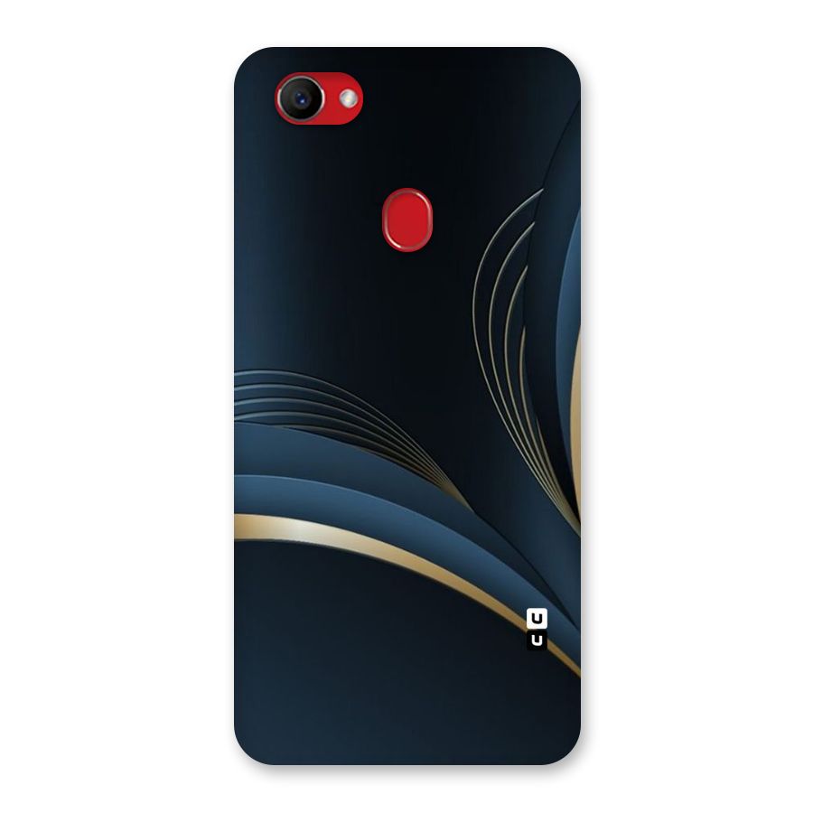 Gold Blue Beauty Back Case for Oppo F7