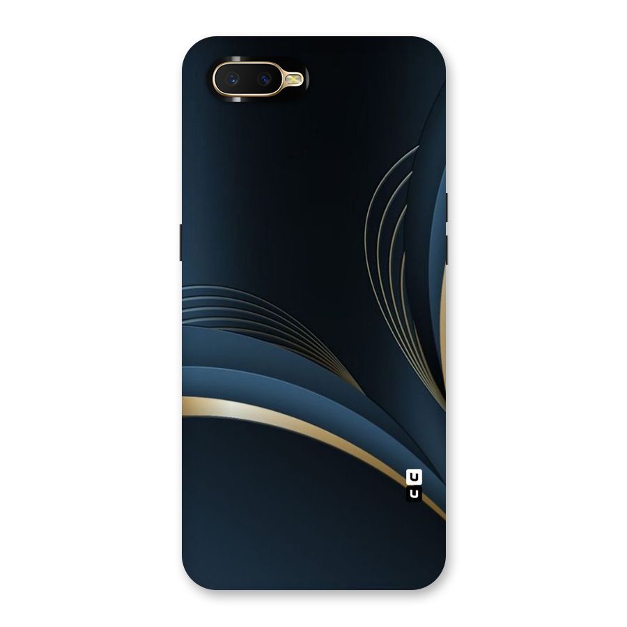 Gold Blue Beauty Back Case for Oppo K1
