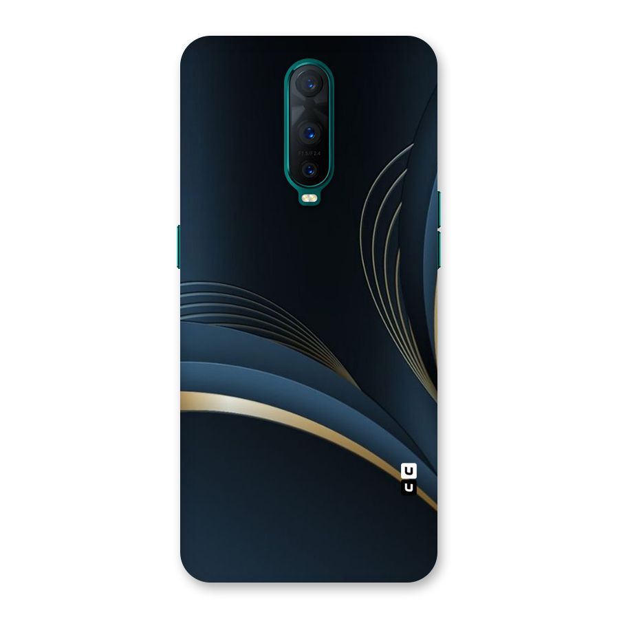 Gold Blue Beauty Back Case for Oppo R17 Pro