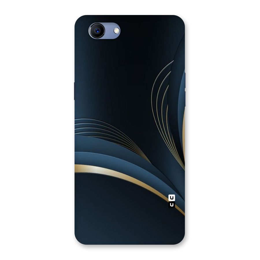 Gold Blue Beauty Back Case for Oppo Realme 1