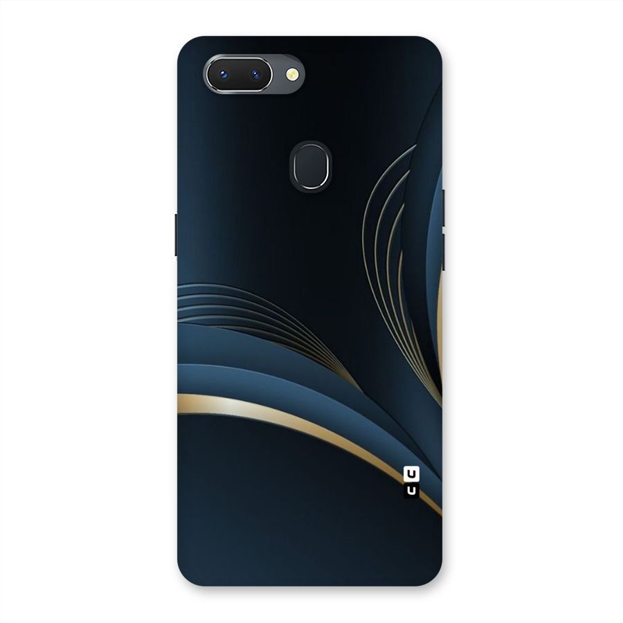 Gold Blue Beauty Back Case for Oppo Realme 2