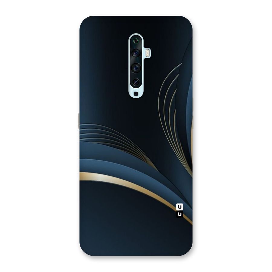 Gold Blue Beauty Back Case for Oppo Reno2 Z