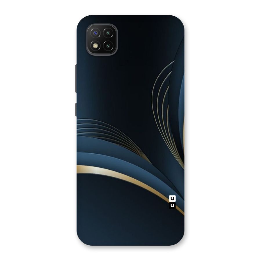 Gold Blue Beauty Back Case for Poco C3