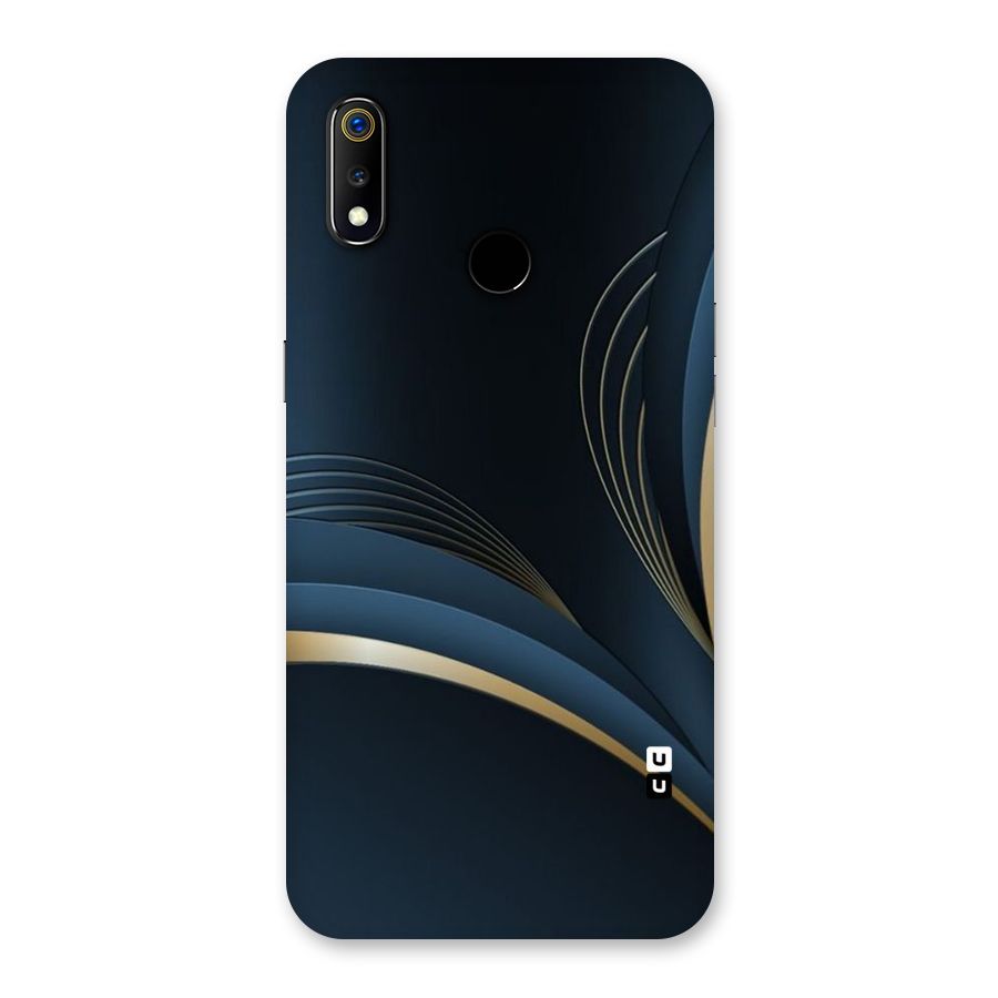 Gold Blue Beauty Back Case for Realme 3