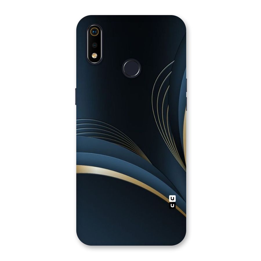 Gold Blue Beauty Back Case for Realme 3i