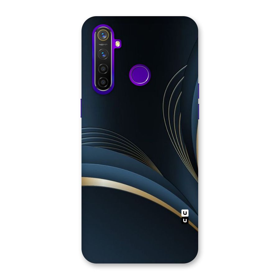 Gold Blue Beauty Back Case for Realme 5 Pro