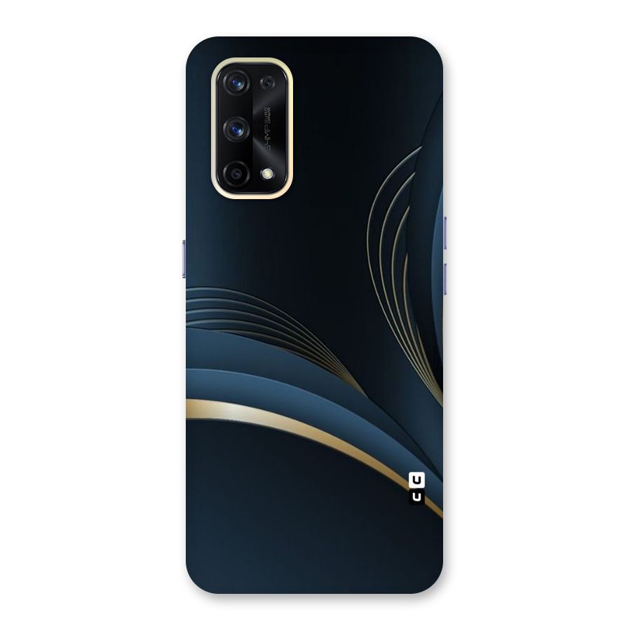 Gold Blue Beauty Glass Back Case for Realme X7 Pro