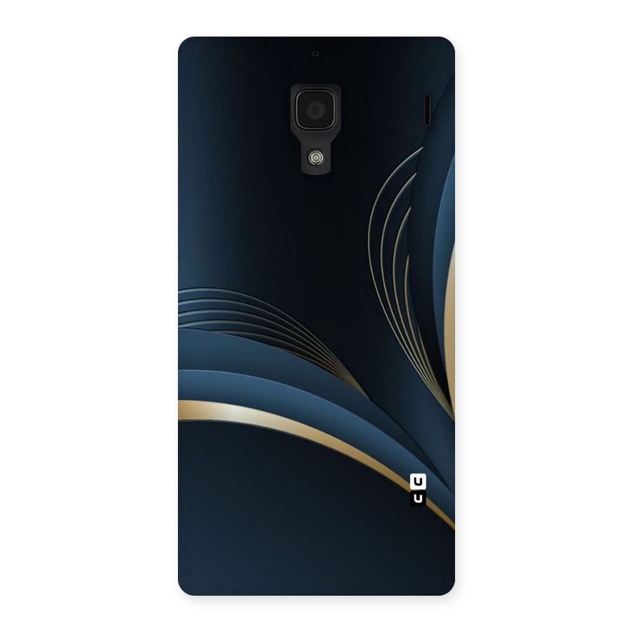 Gold Blue Beauty Back Case for Redmi 1S