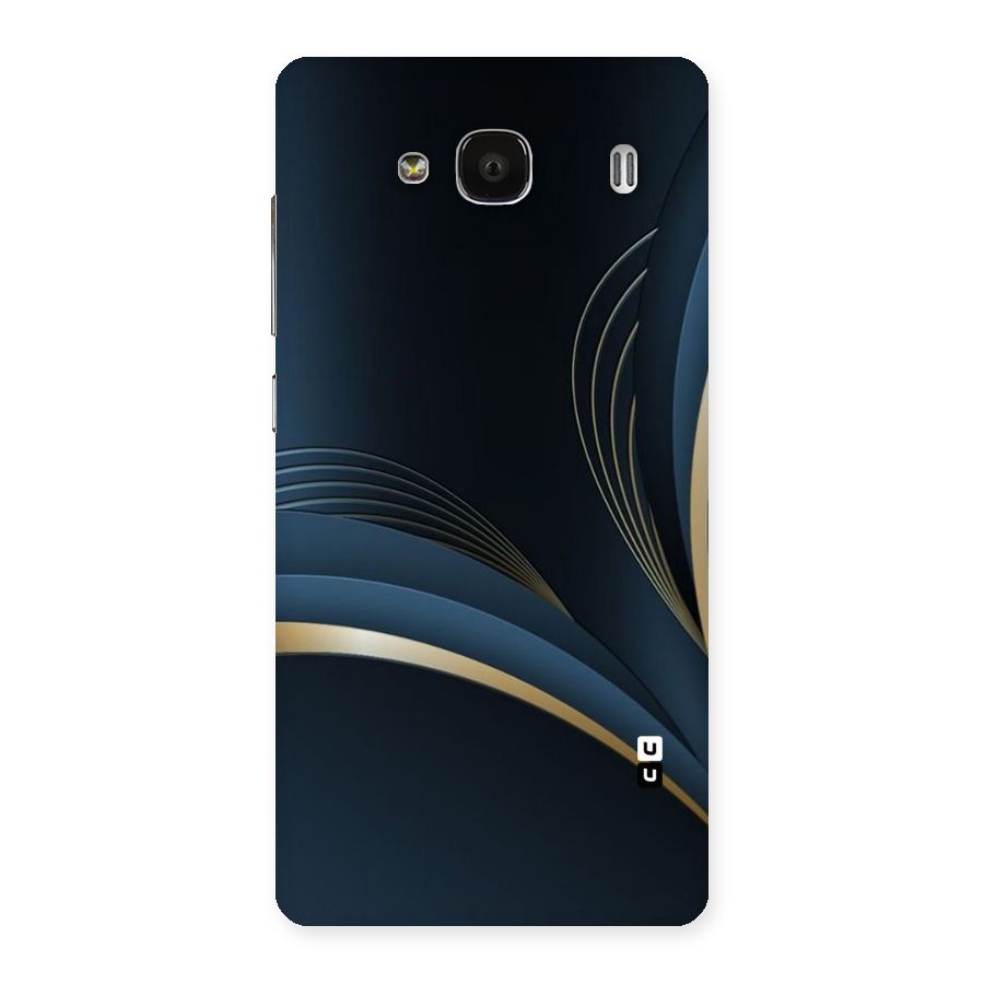Gold Blue Beauty Back Case for Redmi 2s