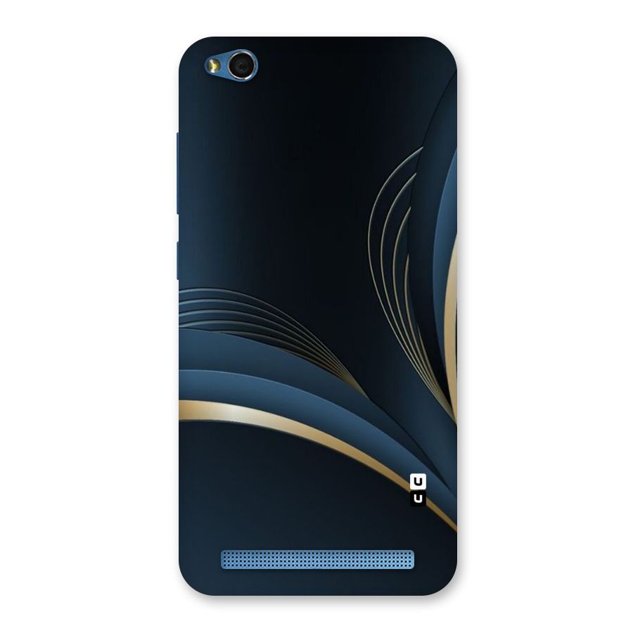 Gold Blue Beauty Back Case for Redmi 5A