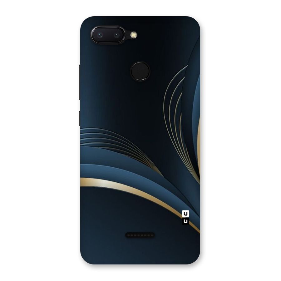 Gold Blue Beauty Back Case for Redmi 6
